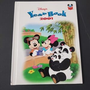 VTG Disney's Year Book 2001 Wonderful World of Reading Hardcover, Grolier Books